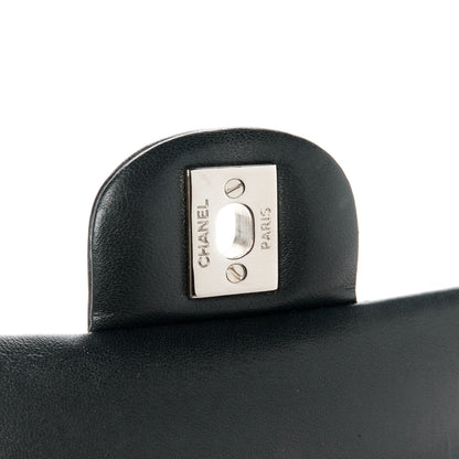 Chanel Lambskin Quilted Medium Double Flap Black 7 of 12