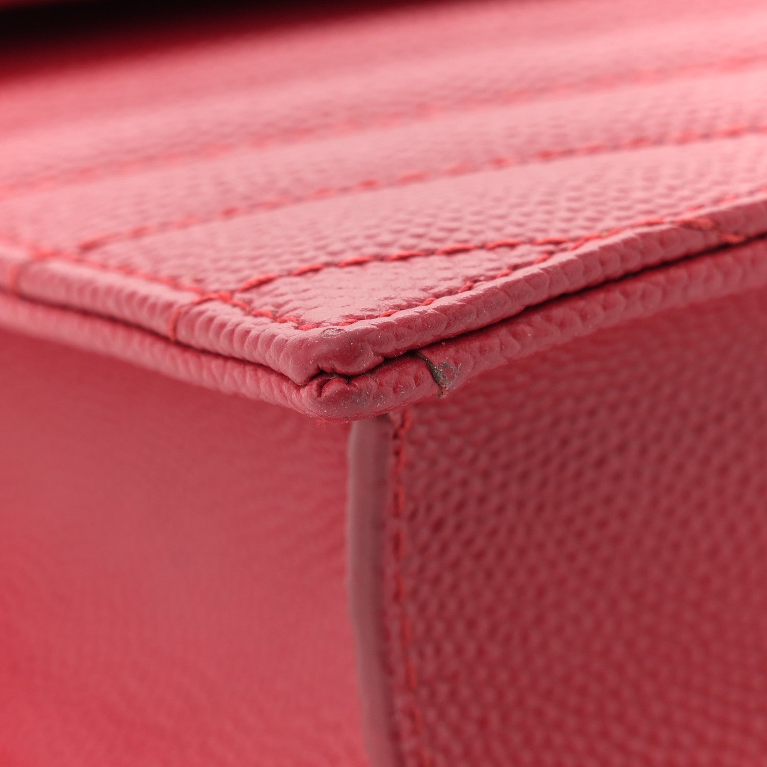 Saint Laurent Grain De Poudre Matelasse Chevron Monogram Envelope Chain Wallet New Red 13 of 13