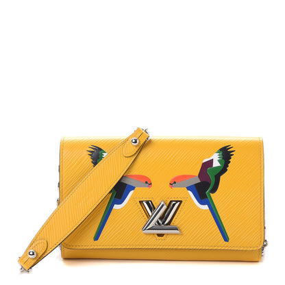 Louis Vuitton Epi Early Bird Twist Chain Wallet Jonquille 1 of 9