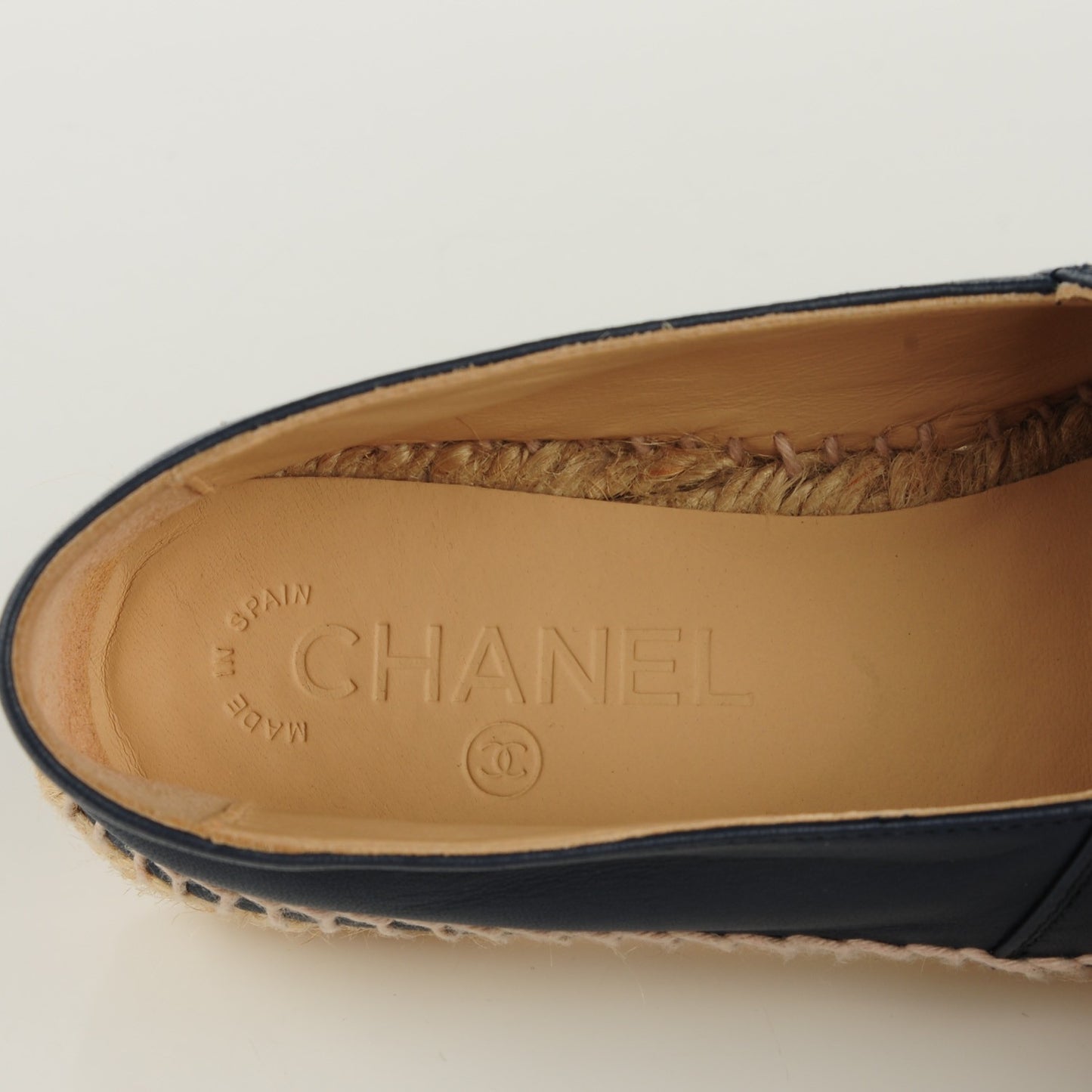 Lambskin Espadrilles 37 Dark Navy