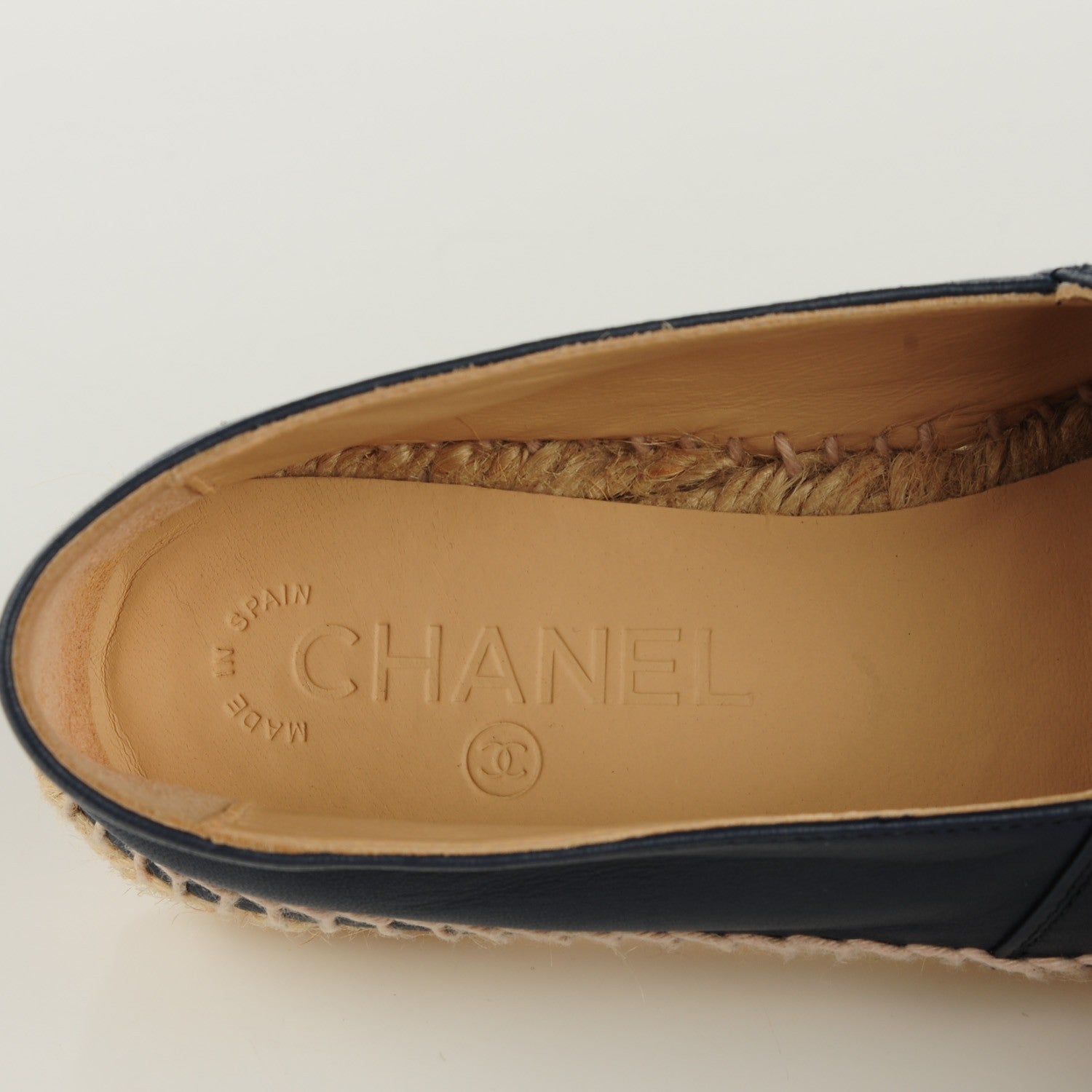 Chanel Lambskin Espadrilles 37 Dark Navy 2 of 11