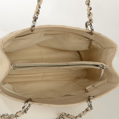 Chanel Caviar Quilted Grand Shopping Tote GST White 5 of 7