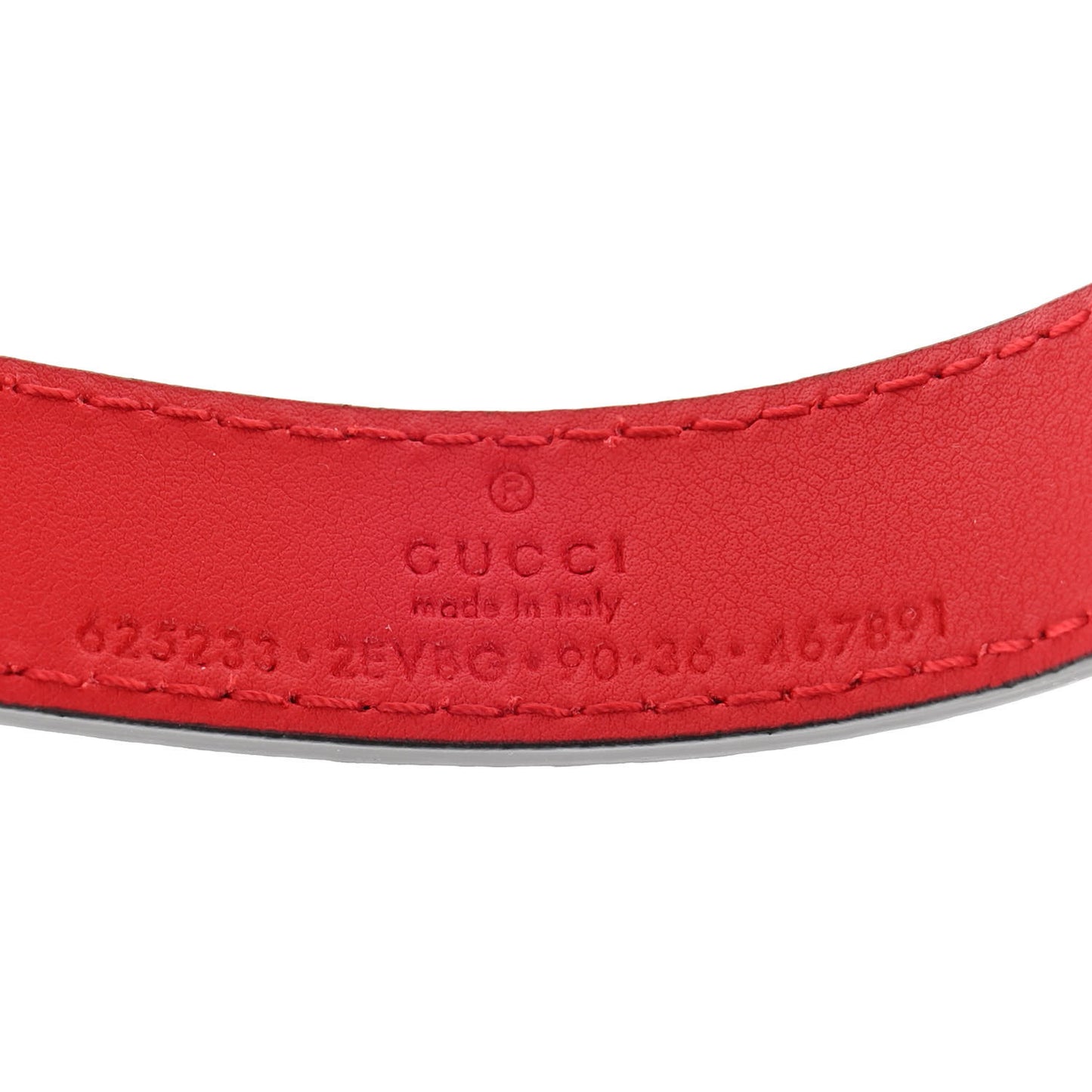 GG Supreme Monogram Apple Interlocking G Belt Bag Beige Multicolor Lobster Red