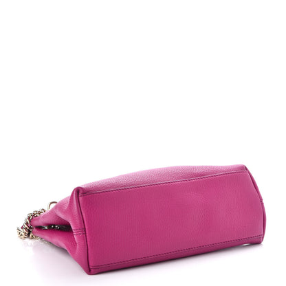 Gucci Cellarius Calfskin Small Soho Chain Shoulder Bag Bright Bouganville 4 of 8