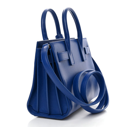 Saint Laurent Calfskin Nano Sac De Jour Cobalt Blue 3 of 12
