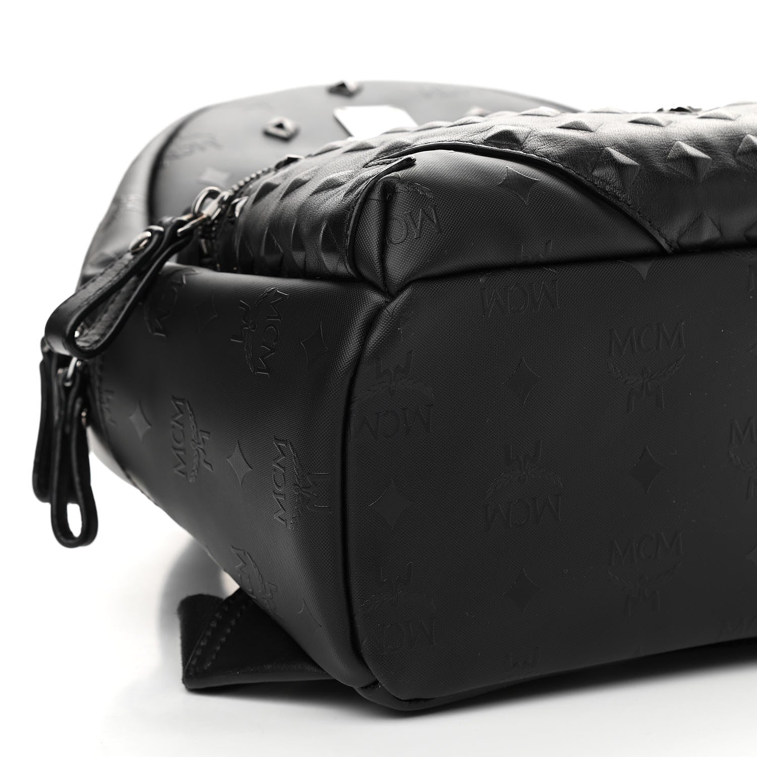 MCM Visetos Crystals Studded Stark Small Backpack Black 8 of 9