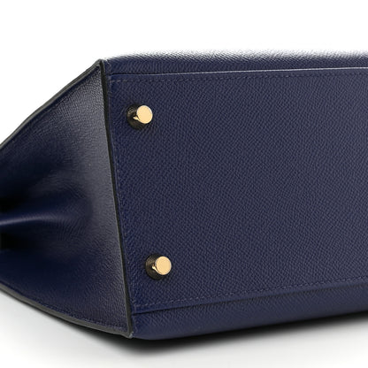 Hermes Epsom Kelly Sellier 32 Bleu Saphir 9 of 13
