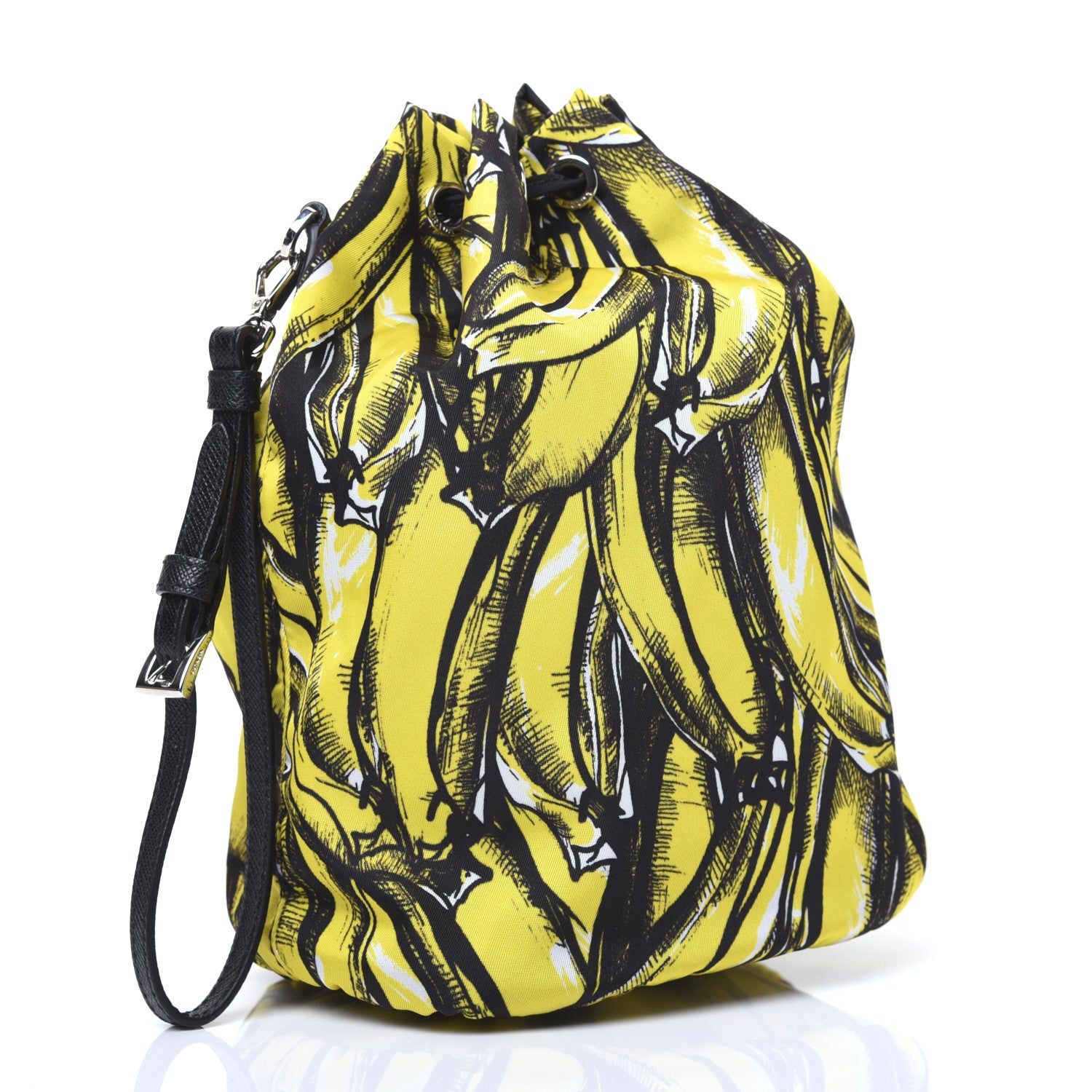 Prada Tessuto Nylon Banane Pouch Giallo 3 of 11