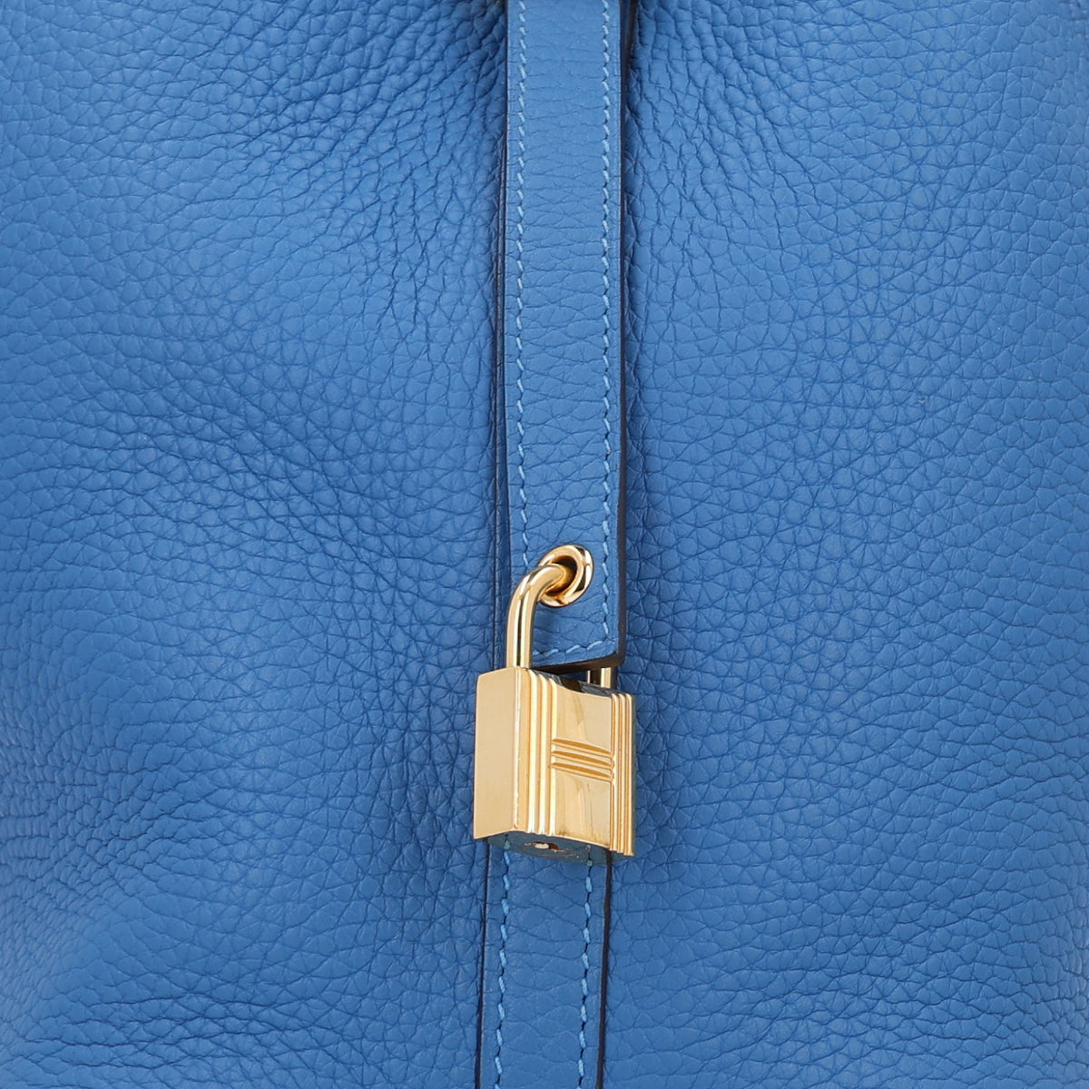 Taurillon Clemence Picotin Lock 18 PM Bleu Frida