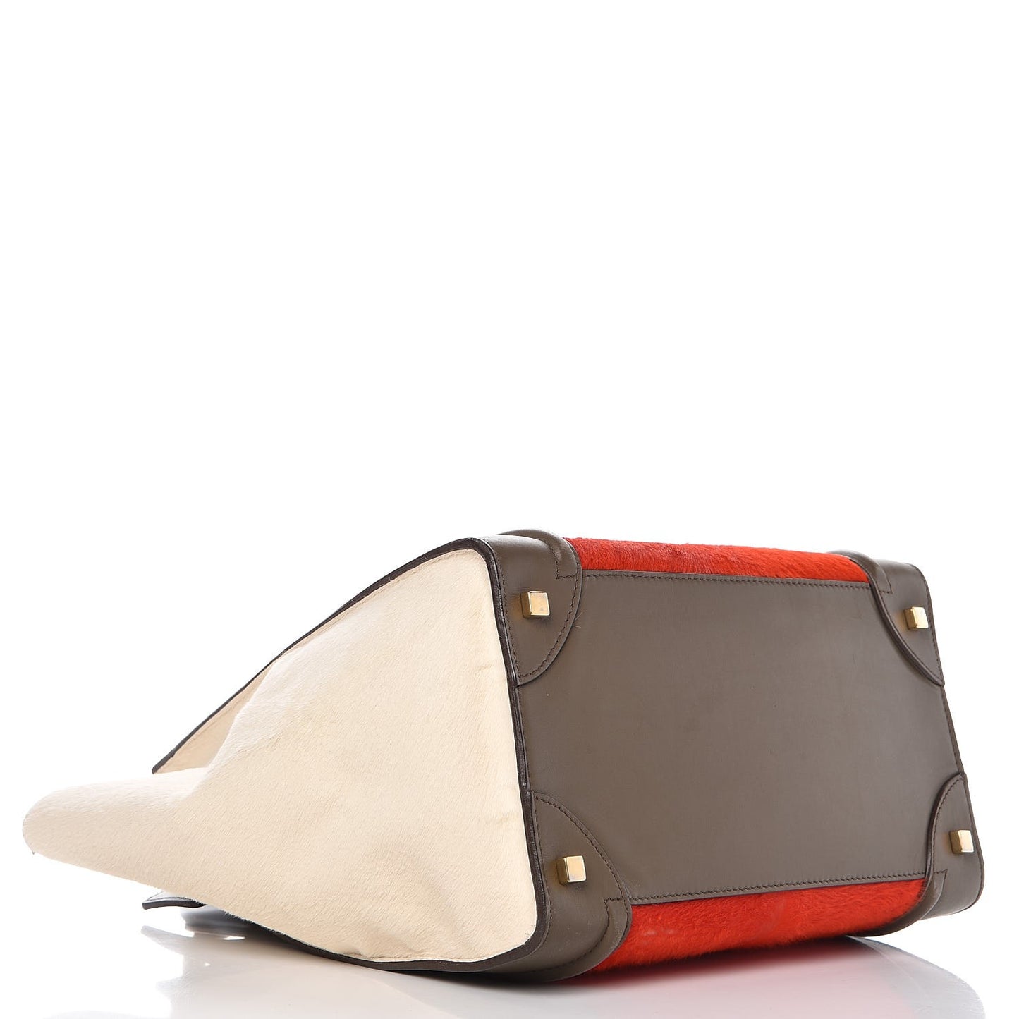 Pony Hair Smooth Calfskin Mini Tri-Color Luggage