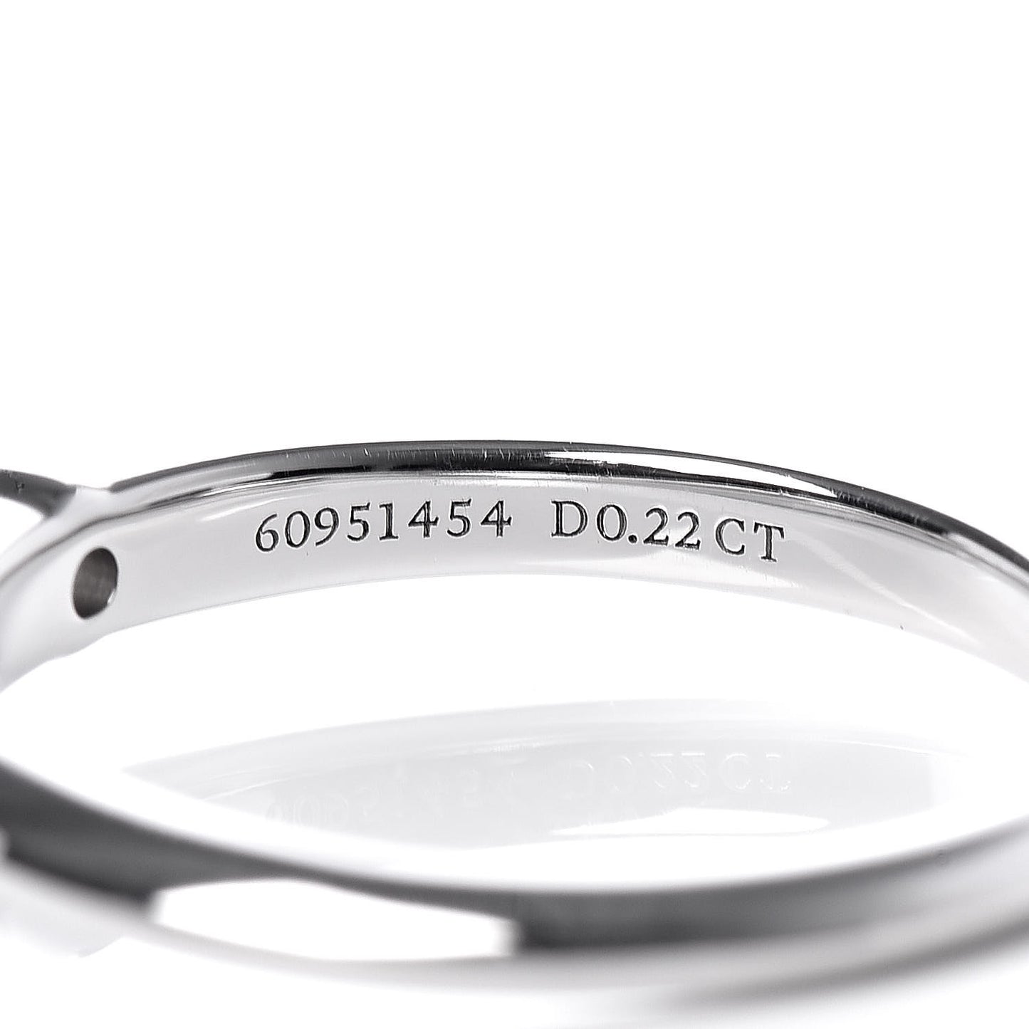 Platinum Diamond .22ct Solitaire Engagement Ring 47 4