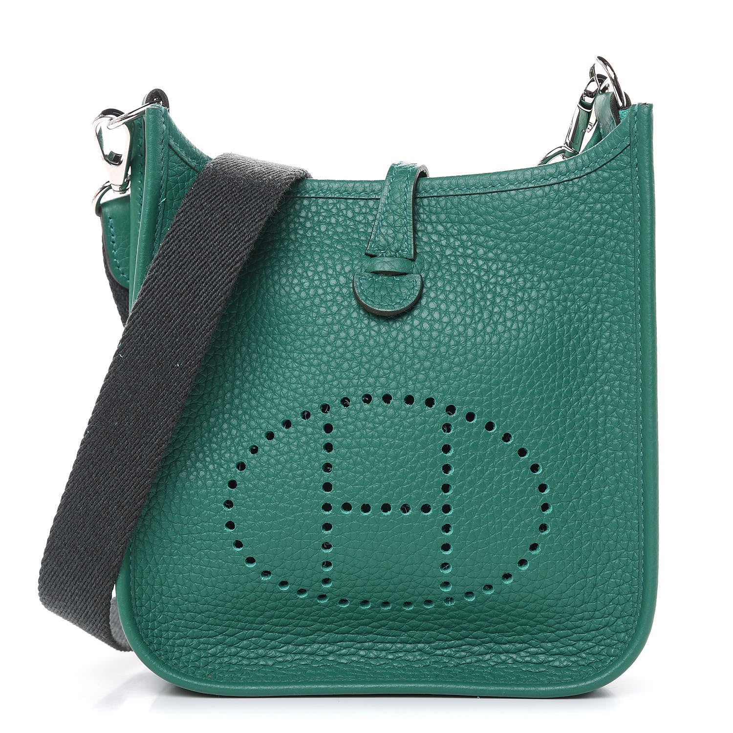 Hermes Taurillon Clemence Amazone Evelyne TPM Vert Vertigo 1 of 11