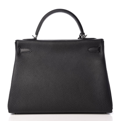 Hermes Togo Kelly Retourne 32 Black 4 of 34