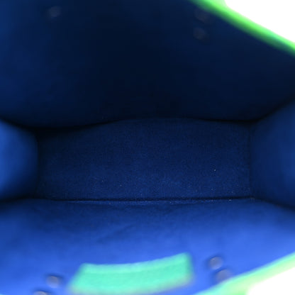 Louis Vuitton Taurillon Illusion Sac Plat XS Bleu Vert 5 of 9