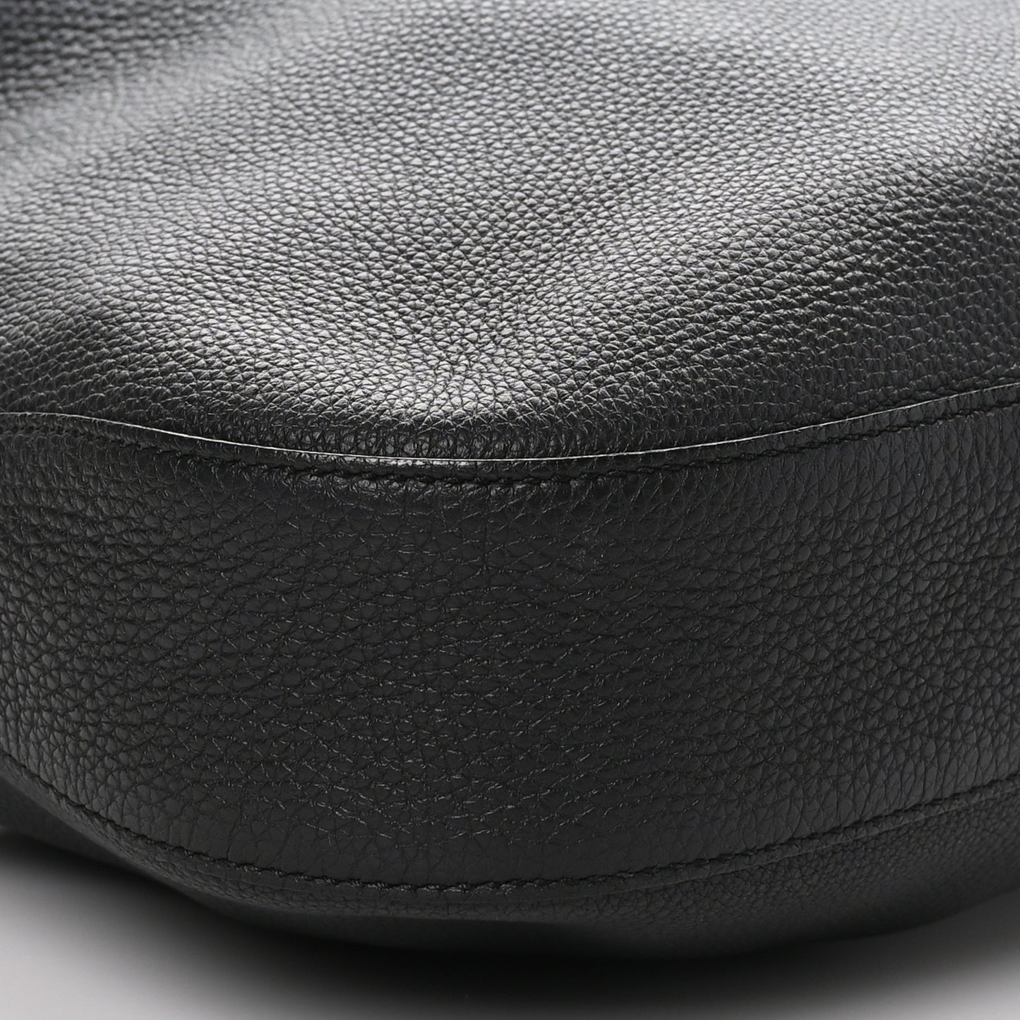 Soft Grained Calfskin Large Jackie Hobo Black