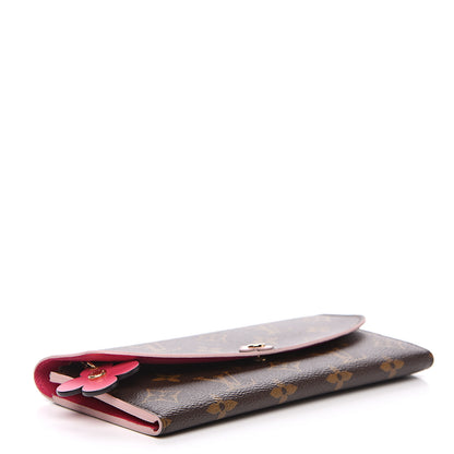 Louis Vuitton Monogram Bloom Flower Emilie Wallet 3 of 7