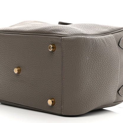 Hermes Taurillon Clemence Lindy 26 Etain 9 of 9