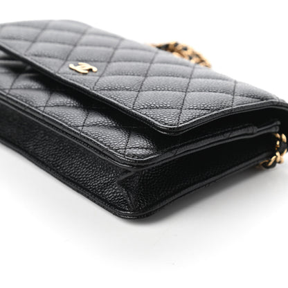 Chanel Caviar Quilted Wallet On Chain WOC Black 7 of 12