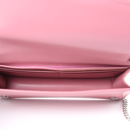 Miu Miu Nappa Matelasse Wallet On Chain Rosa 5 of 11