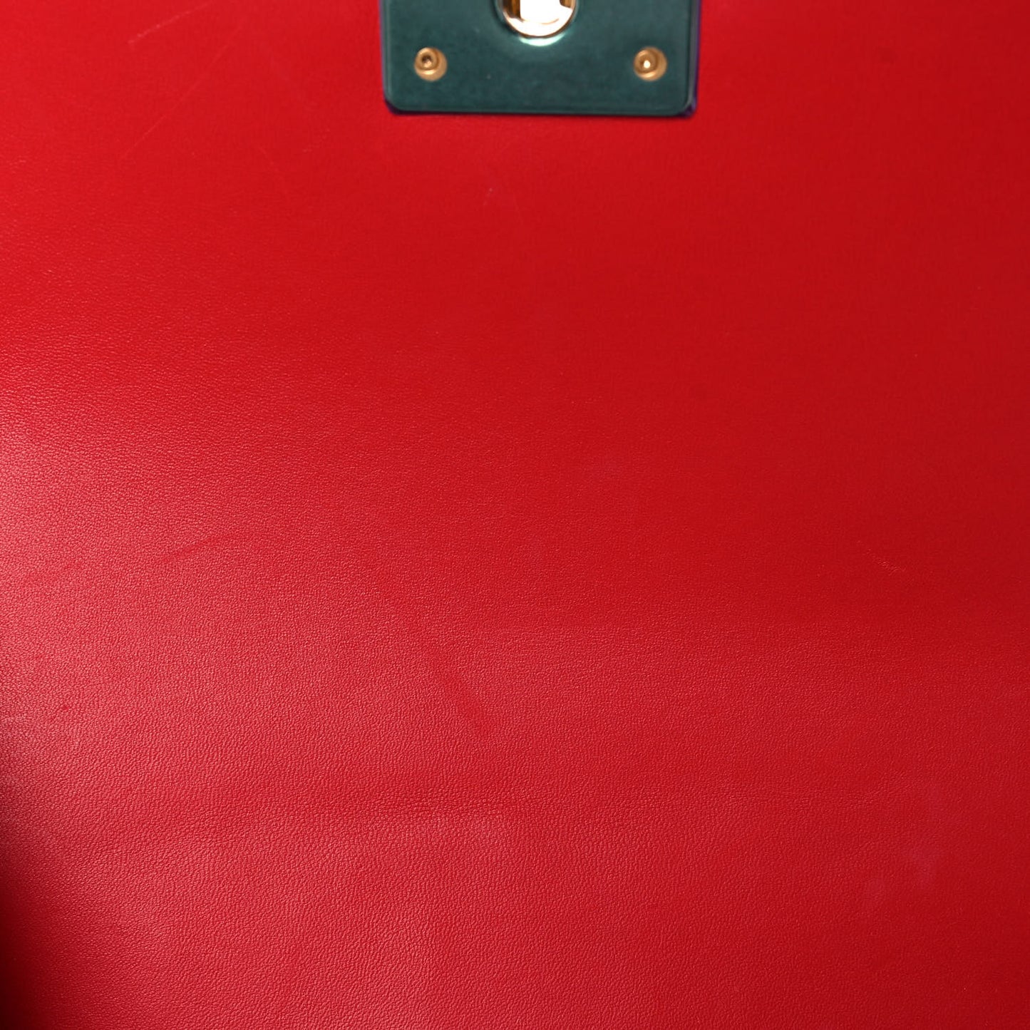 Lambskin Quilted Medium Boy Flap Red