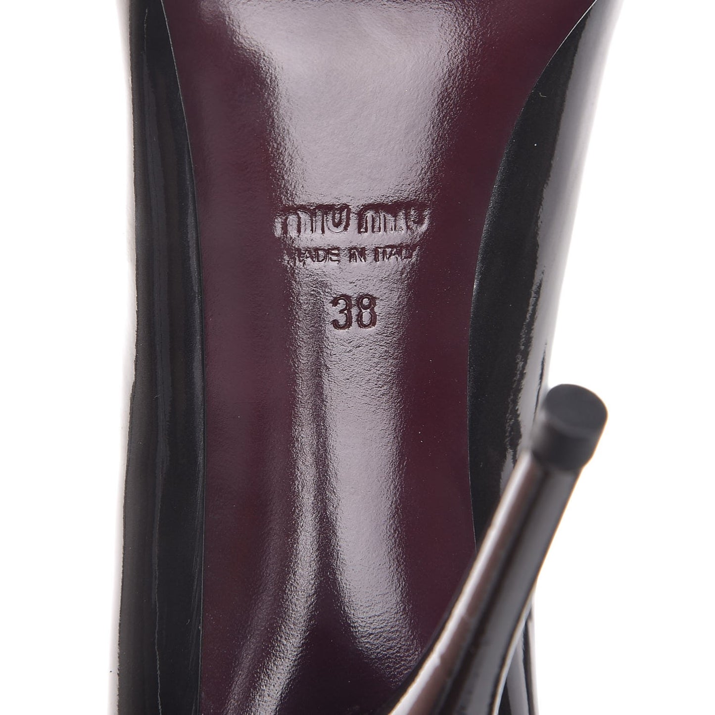 Vernice Mordore Pumps 38 Piombo