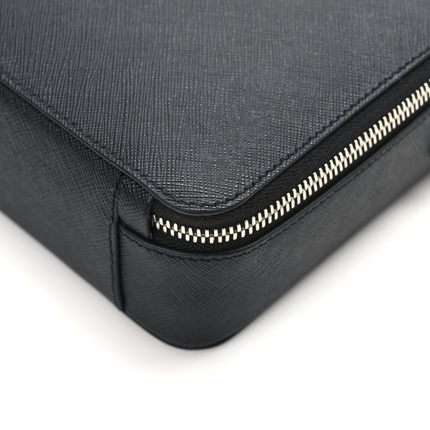 Saffiano Travel Medium Brique Crossbody Bag Black