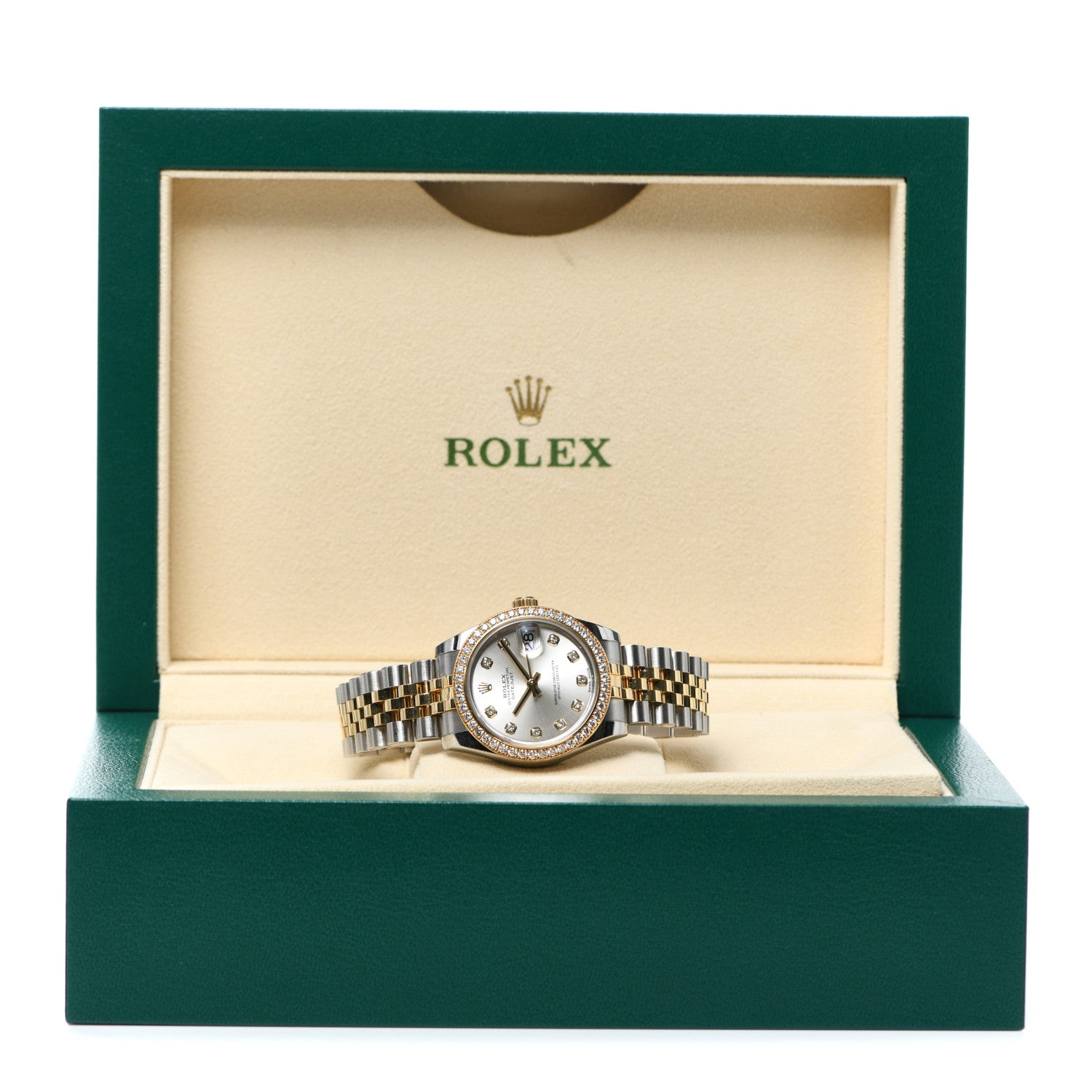 Rolex Stainless Steel 18K Yellow Gold Diamond 31mm Oyster Perpetual Datejust Watch Silver 178383 5 of 5
