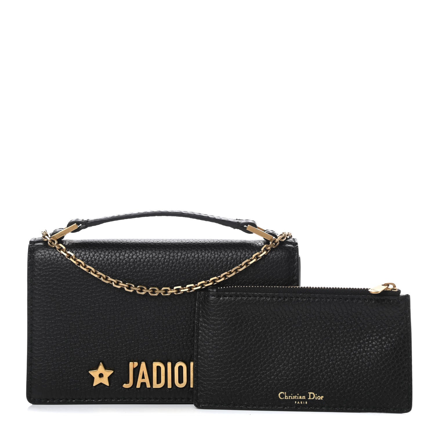 Christian Dior Grained Calfskin J'adior Clutch Black 1 of 13