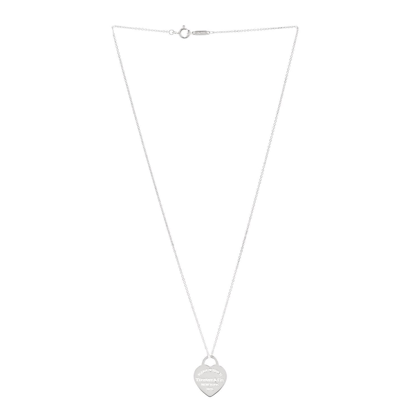 Sterling Silver Medium Return To Tiffany Heart Pendant Necklace