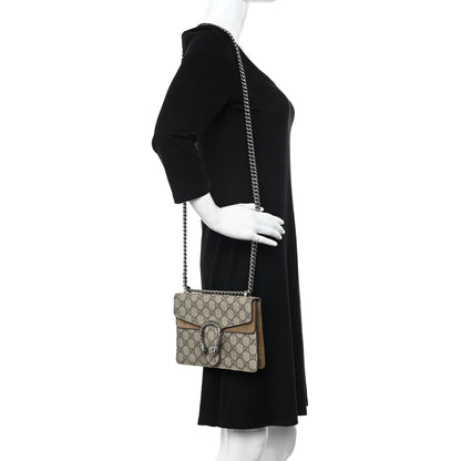Gucci GG Supreme Monogram Mini Dionysus Shoulder Bag Taupe 2 of 15