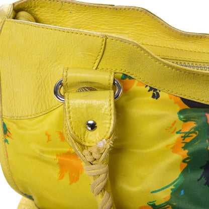 Balenciaga Agneau Canvas Floral Giant 21 Silver Hardware City Bouton D or 15 of 34