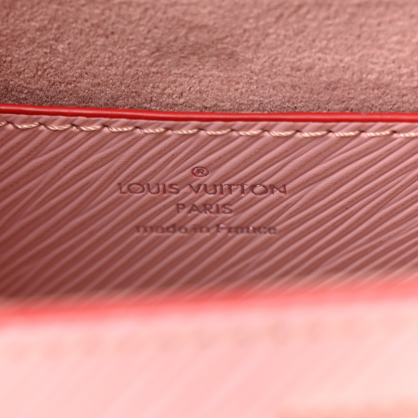Epi Studded Twist Shoulder Bag PM Rose Ballerine