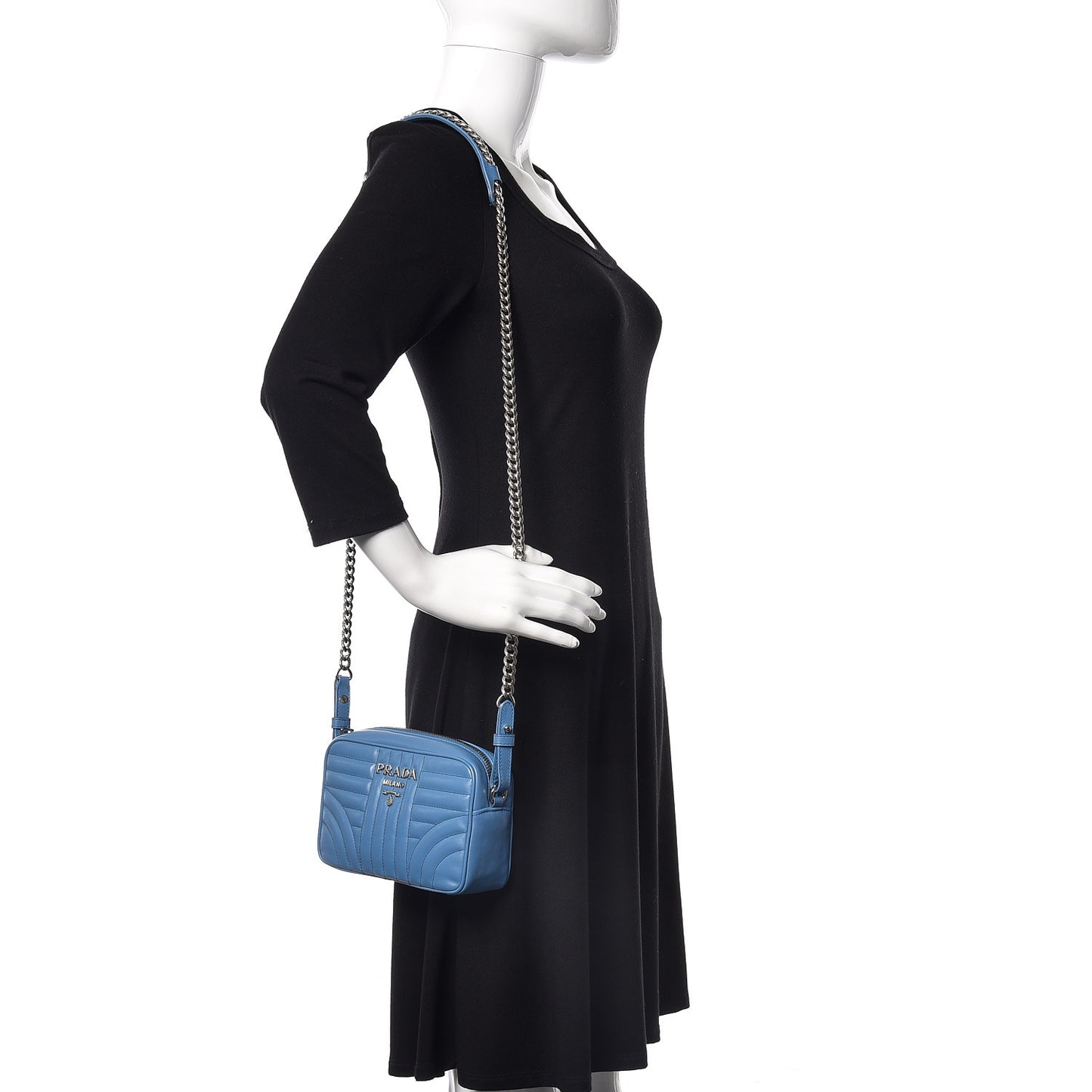 Soft Calfskin Diagramme Crossbody Bag Mare