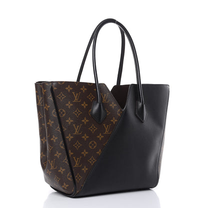 Louis Vuitton Calfskin Monogram Kimono Tote Black 3 of 12