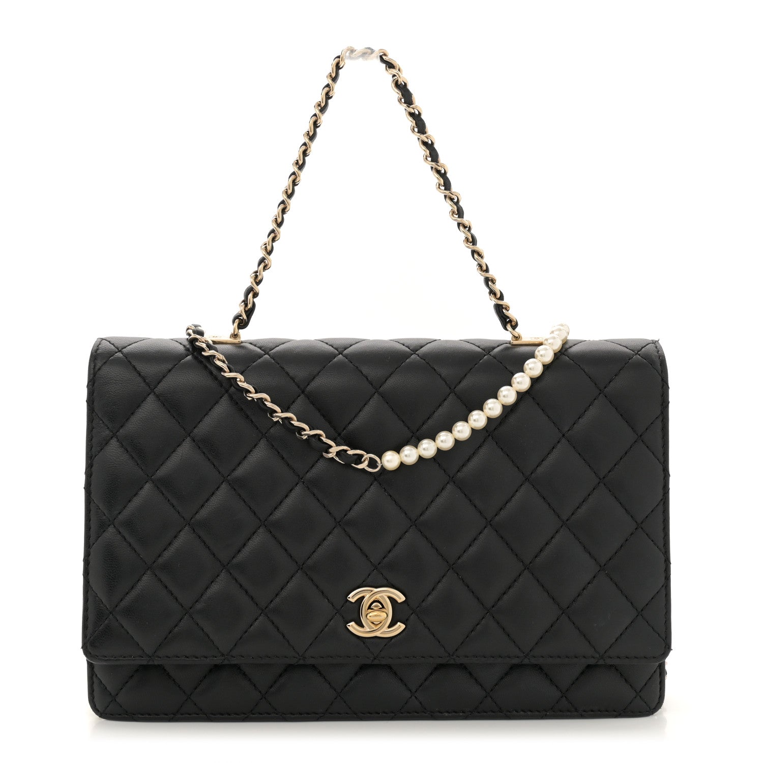 Chanel Lambskin Quilted Fantasy Pearl Flap Black 1 of 13