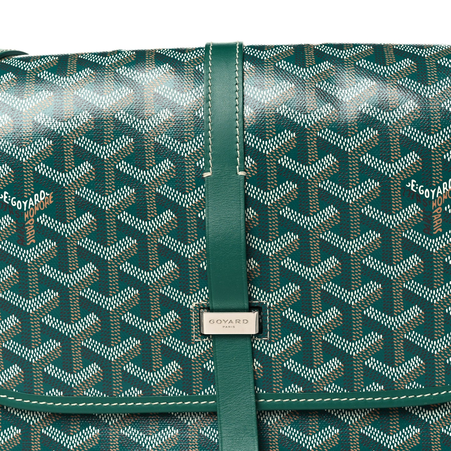 Goyardine Belvedere II MM Messenger Bag Green