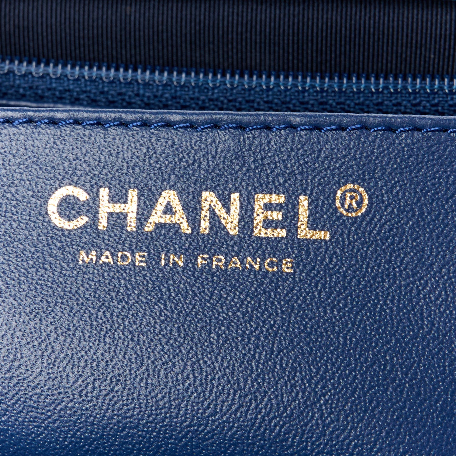 Chanel Lambskin Quilted Maxi Single Flap Marine Fonce 8 of 16