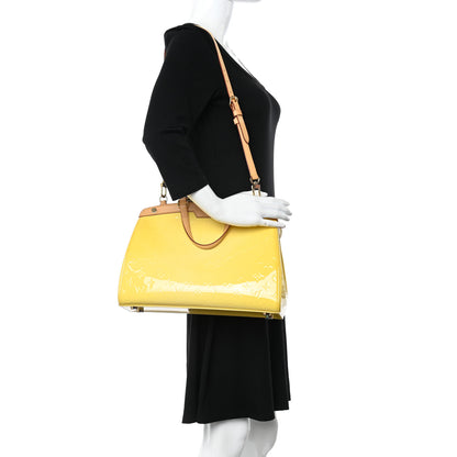 Louis Vuitton Vernis Brea MM Citrine 2 of 19