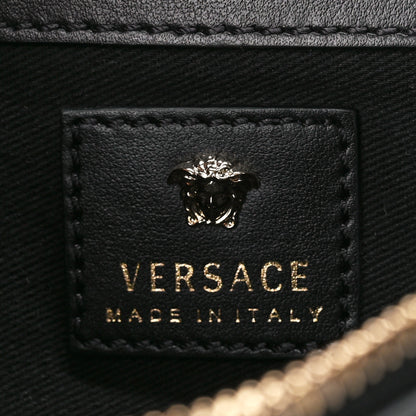 Versace Grained Calfskin Medusa Evening Clutch Bag Black 5 of 11