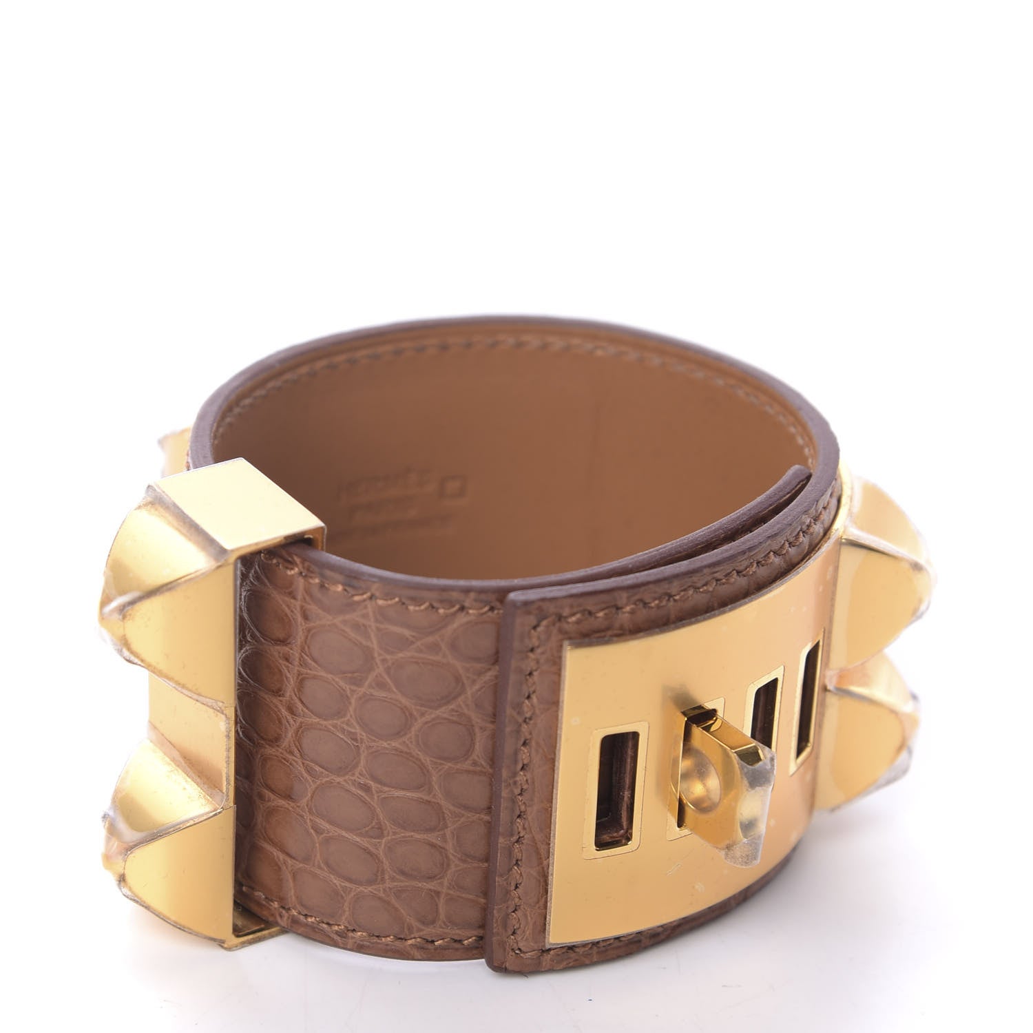 Hermes Matte Alligator Collier De Chien CDC M Maize 5 of 7