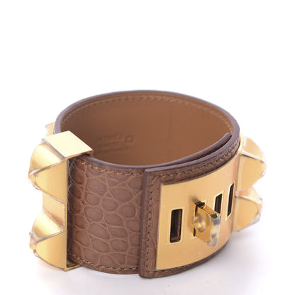 Hermes Matte Alligator Collier De Chien CDC M Maize 5 of 7