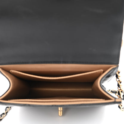 Chanel Goatskin Quilted Chic Pearls Flap Black 5 of 11