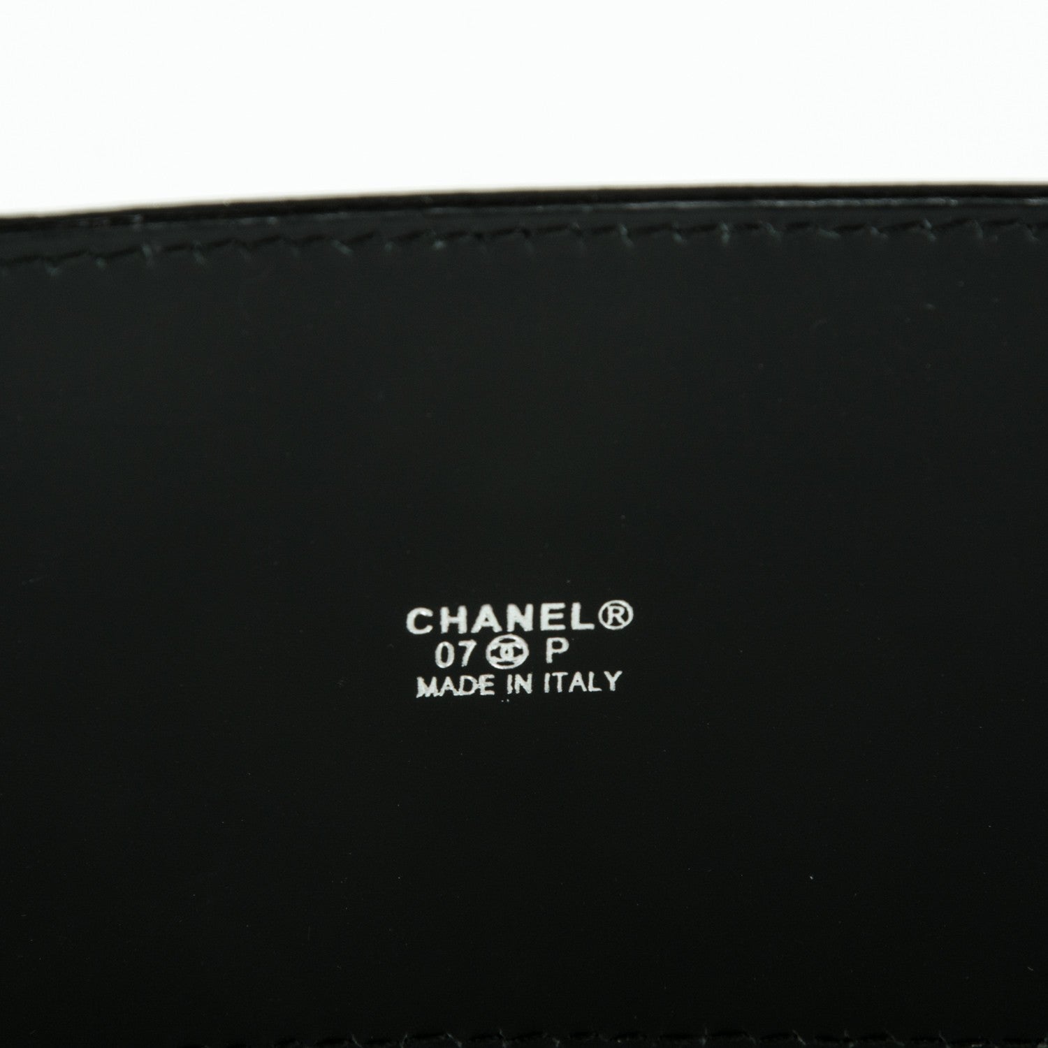 Chanel Patent CC Wide Belt 80 32 Black 3 of 7