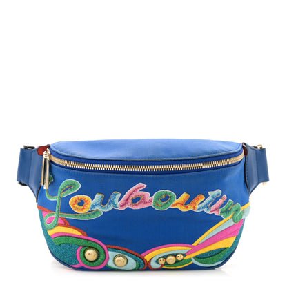 Christian Louboutin Satin Marie Jane Belt Bag Blue Multicolor 1 of 11
