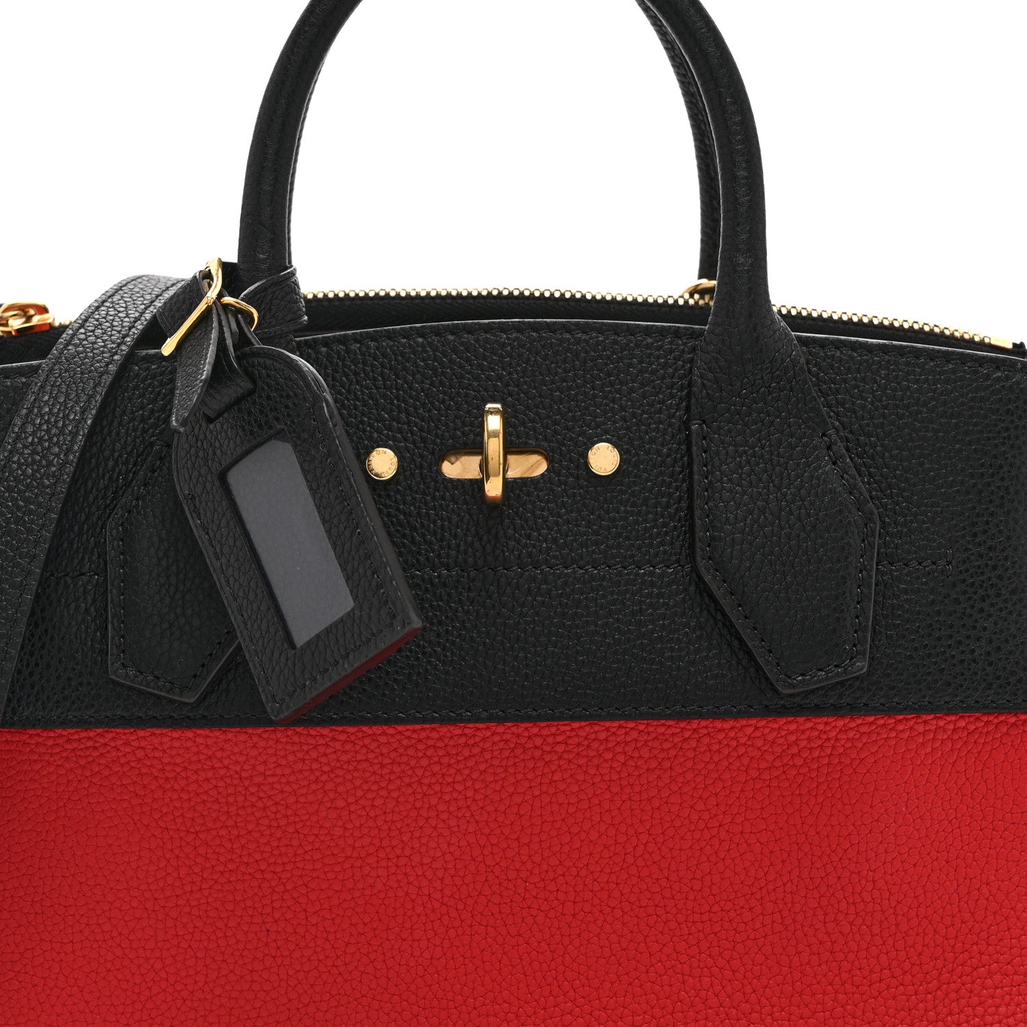 Louis Vuitton Taurillon City Steamer PM Black Rouge 8 of 10