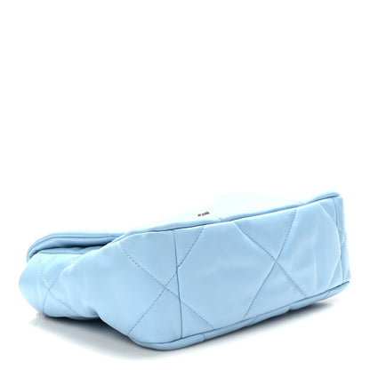 Chanel Lambskin Quilted Medium Chanel 19 Flap Light Blue 4 of 10