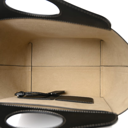 Burberry Soft Calfskin Small Pocket Tote Bag Black 5 of 10