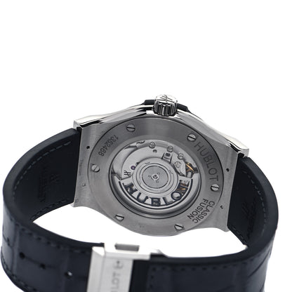 Hublot Titanium Alligator 42mm Classic Fusion Automatic Watch Grey 542.NX.7071.LR 4 of 5