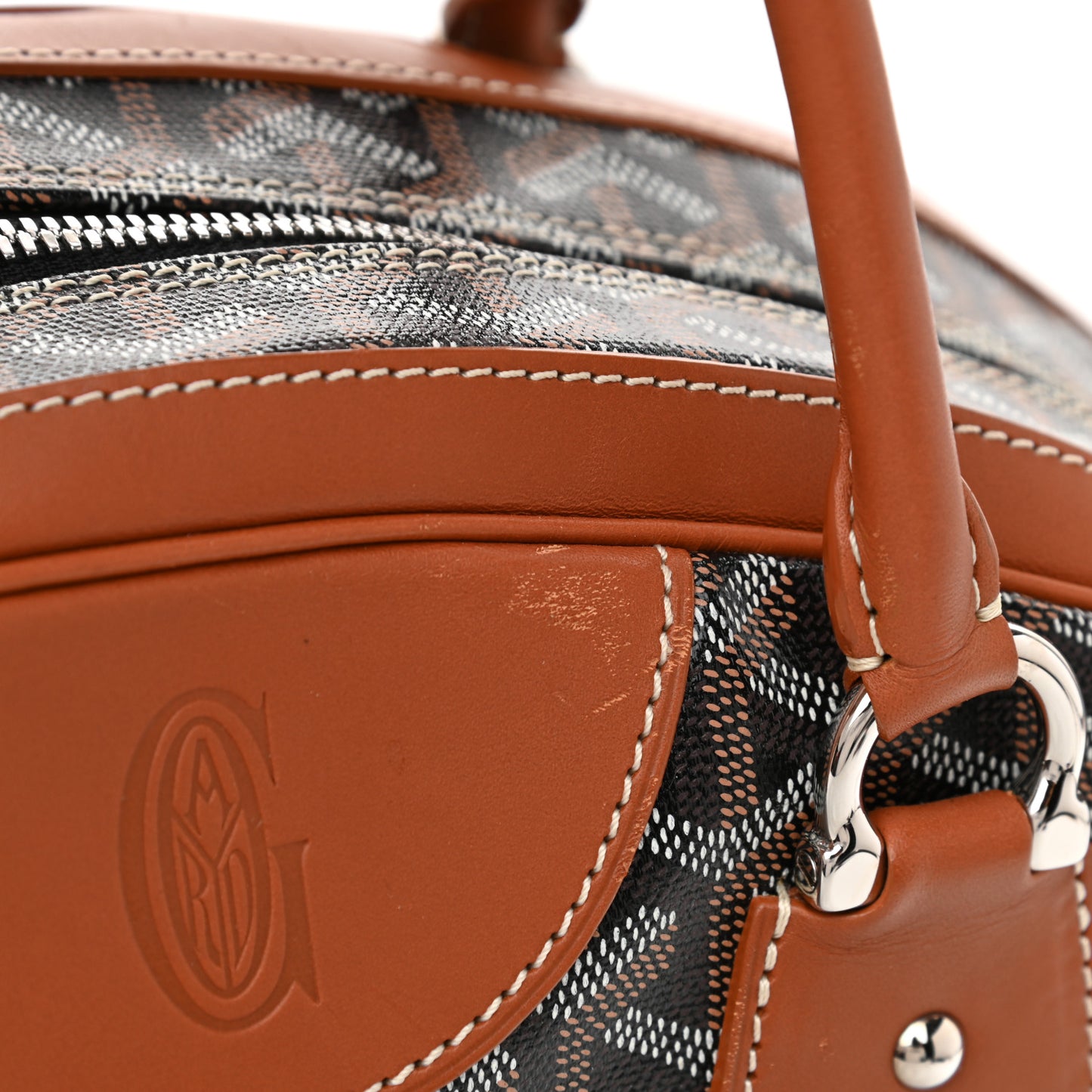 Goyardine Saint Jeanne GM Bowler Black Gold