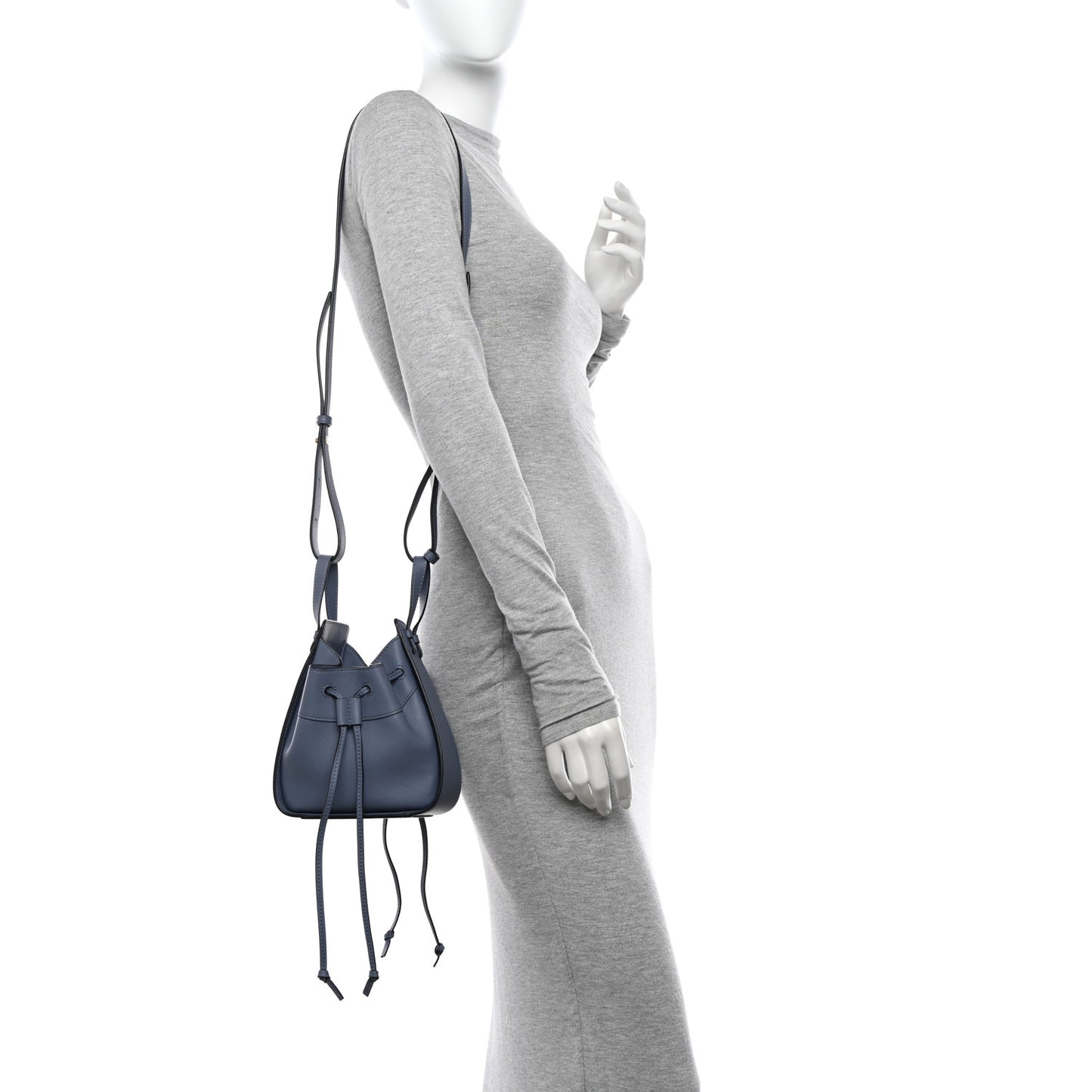 Calfskin Mini Hammock Shoulder Bag Atlantic